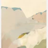 Peachy Mountain Range II Canvastavla (30x40 cm)