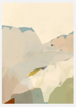 Peachy Mountain Range II Canvastavla (30x40 cm)