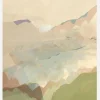 Peachy Mountain Range III Canvastavla (30x40 cm)