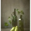 Pears And Bottles Canvastavla (30x40 cm)