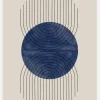 Perfect Point Blue Canvastavla (30x40 cm)