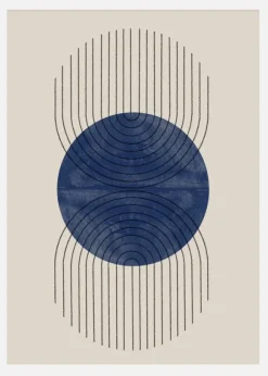 Perfect Point Blue Canvastavla (30x40 cm)