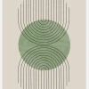 Perfect Point Green Canvastavla (30x40 cm)