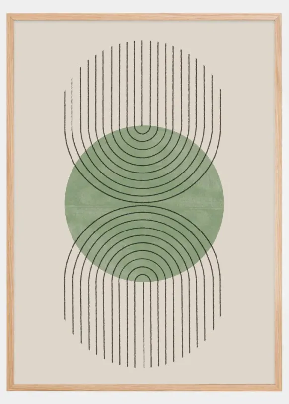 Perfect Point Green Poster (21x29.7 cm (A4))