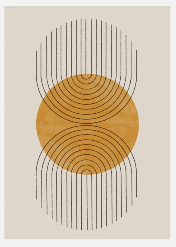 Perfect Point Yellow Canvastavla (30x40 cm)