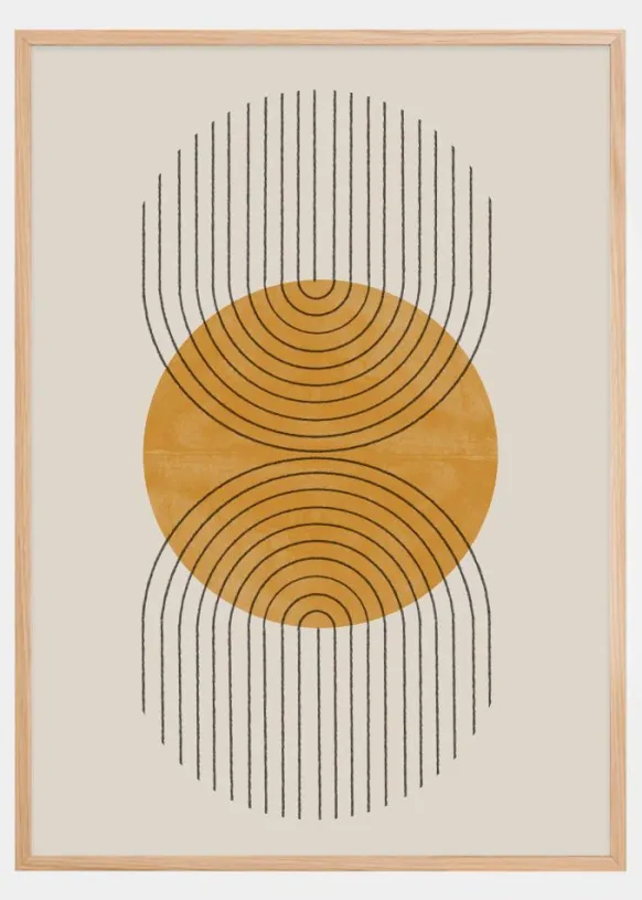 Perfect Point Yellow Poster (21x29.7 cm (A4))