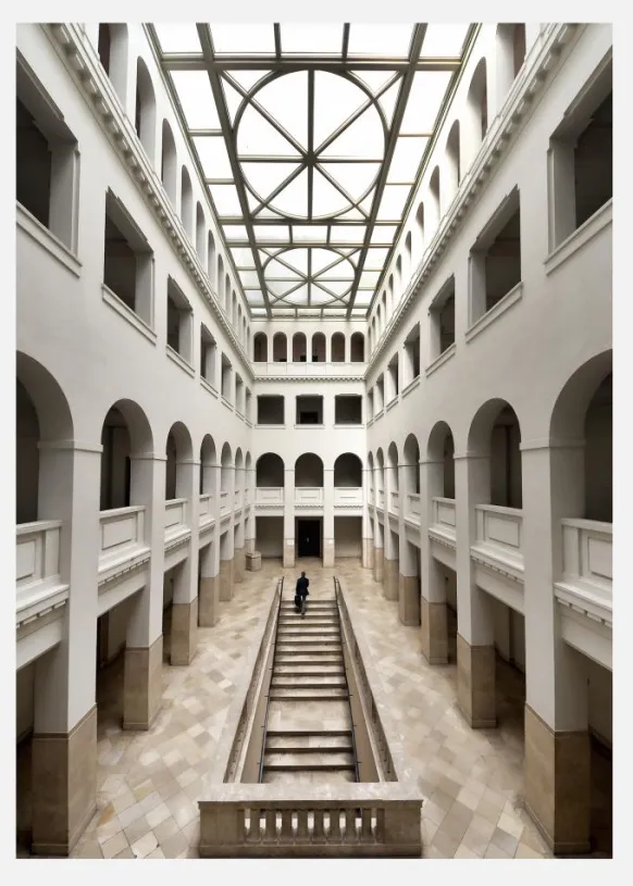 Peter-behrens-bau Canvastavla (30x40 cm)