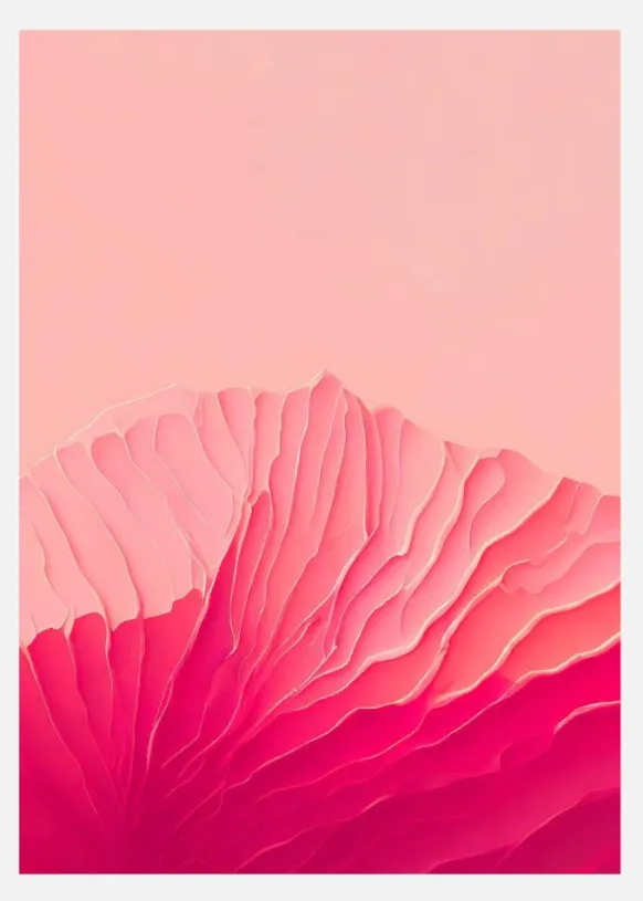 Pink Coral Canvastavla (30x40 cm)