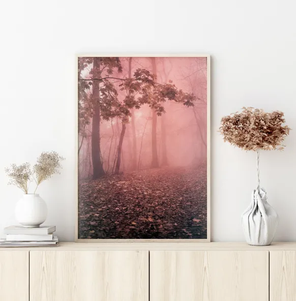 Pink Forrest Poster (21x29.7 cm (A4))