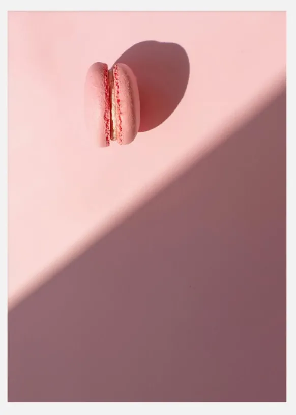 Pink Macaron Canvastavla (30x40 cm)