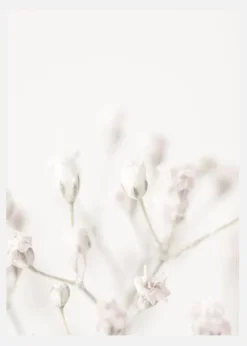 Pink Small Flowers Canvastavla (30x40 cm)