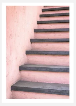 Pink Stairs Canvastavla (30x40 cm)
