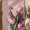 Pink Tulips Poster (21x29.7 cm (A4))