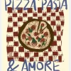 Pizza Pasta A Amore Canvastavla (30x40 cm)