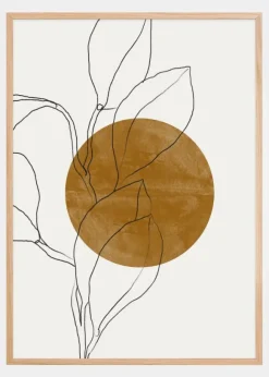 Plant and Sun Poster (21x29.7 cm (A4))