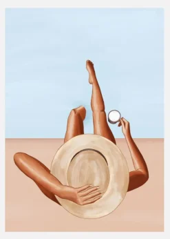 Poolside Girl Canvastavla (30x40 cm)