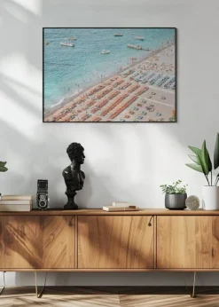 Positano Beach Poster (21x29.7 cm (A4))