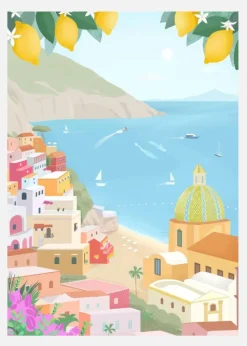 Positano Canvastavla (30x40 cm)