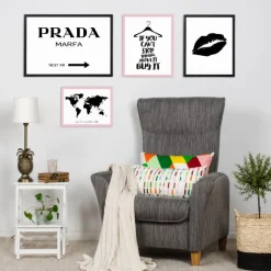 Prada Black Poster (21x29.7 cm (A4))