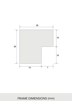 Premium by BGA Glas Svart 40x60 cm - Passepartout Vit 32,9x48,3 cm