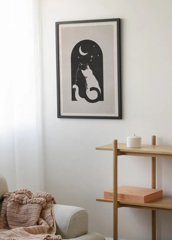 Premium by BGA Glas Svart 30x40 cm - Passepartout Vit 21x30 cm