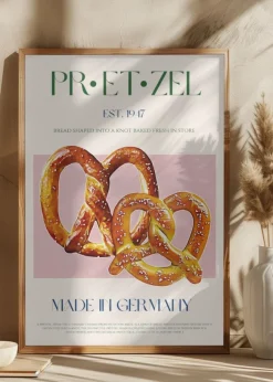 Pretzel Print Poster (21x29.7 cm (A4))