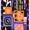 Purple Peru Pattern Canvastavla (30x40 cm)
