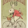 Rabbits Biker Club Canvastavla (30x40 cm)