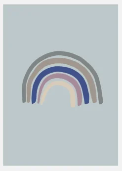 Rainbow Blue Canvastavla (30x40 cm)
