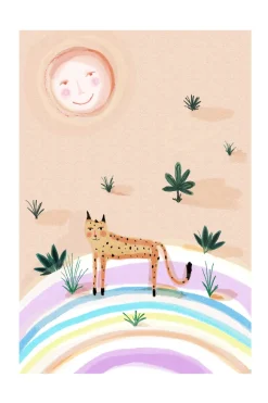 Rainbow Leopard Poster (21x29.7 cm (A4))