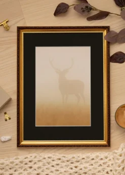 Ram Abisko Guld 50x70 cm - Passepartout Svart 40x60 cm