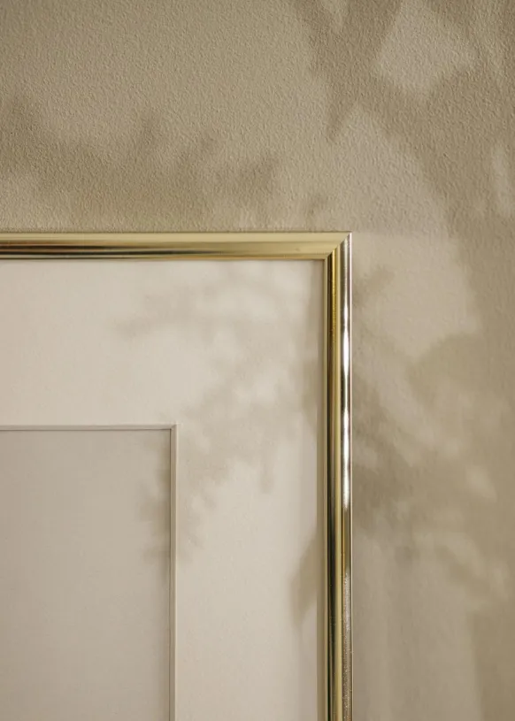 Ram Aluminium Blank Guld 40x50 cm