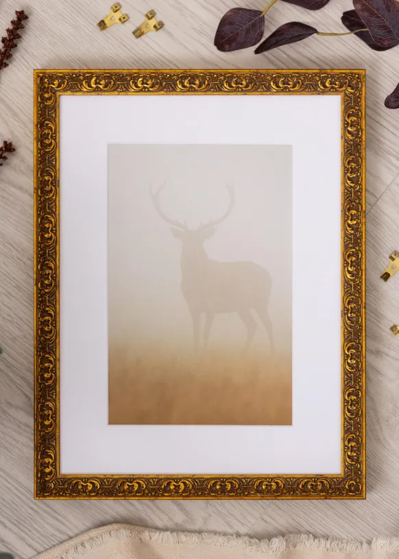 Ram Amber Guld 60x80 cm