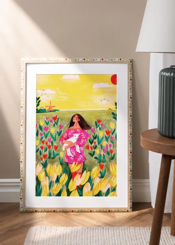 Ram Arco Blommig Ek 42x59.4 cm (A2)