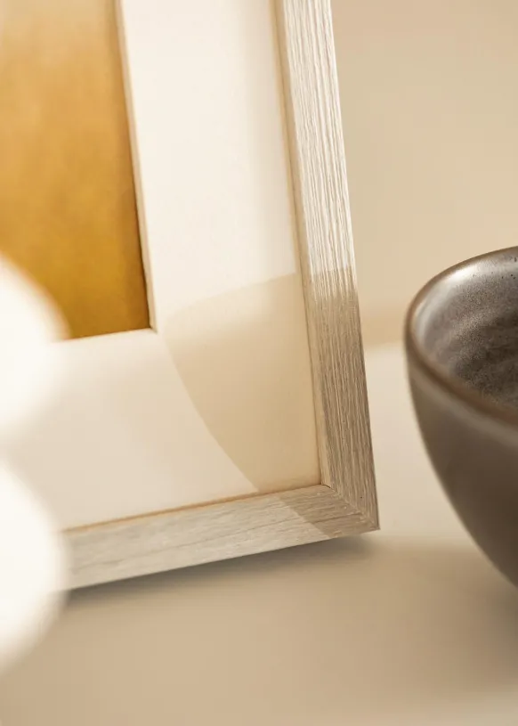 Ram Ares Vit Ek 30x40 cm - Passepartout Vit 21x29,7 cm