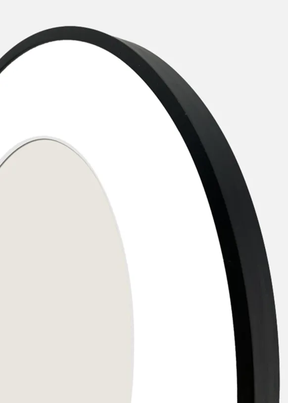 Ram Aster Oval Glas Svart 20x30 cm