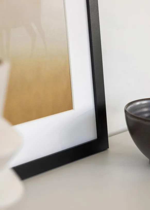 Ram BGA Classic Svart 30x30 cm - Dubbel Passepartout Vit 20x20 cm