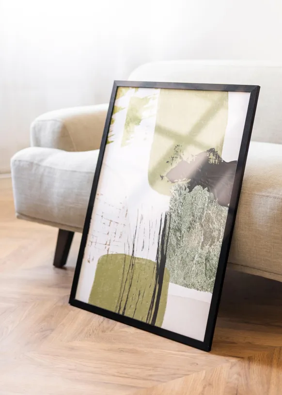 Ram BGA Classic Svart 60x80 cm - Passepartout Vit 49,3x68,5 cm