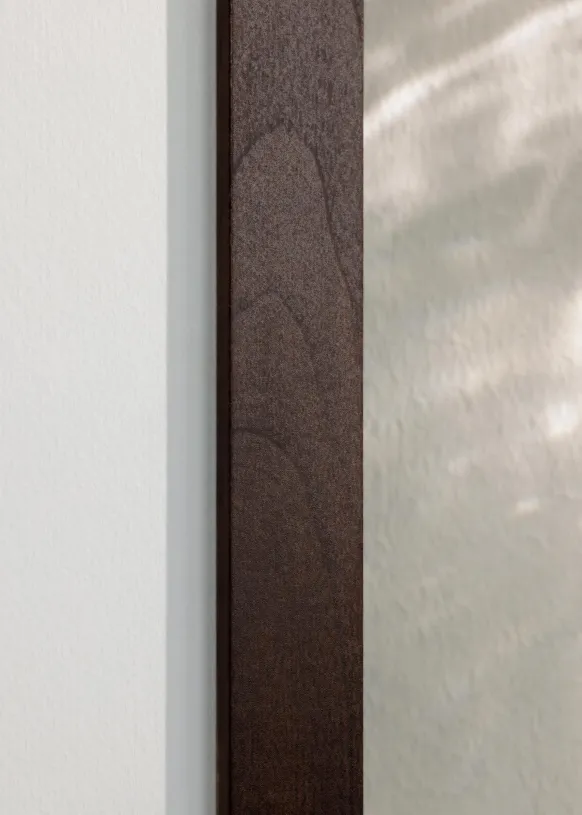 Ram BGA Classic Valnöt 60x80 cm - Passepartout Vit 49,3x69,3 cm