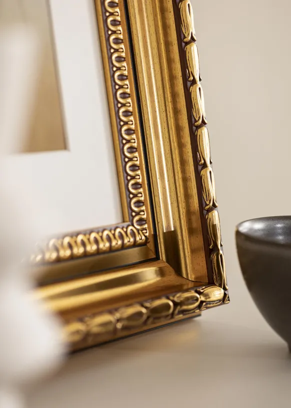 Ram Birka Premium Glas Guld 59,4x84,1 cm (A1)