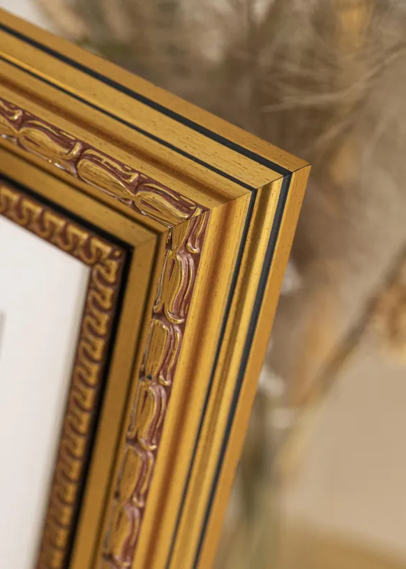 Ram Birka Premium Glas Guld 40x50 cm
