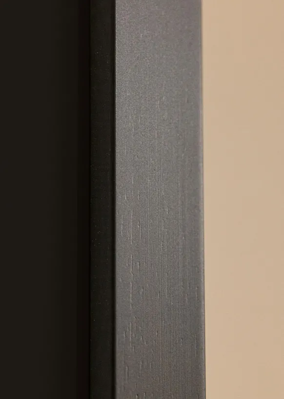 Ram Black Wood 40x40 cm - Passepartout Svart 10x10 inches
