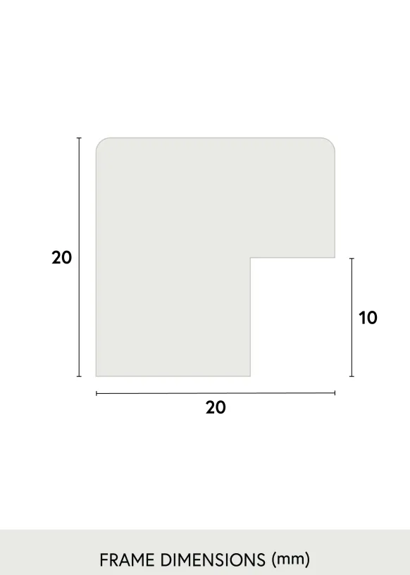 Ram Blocky Svart 100x140 cm
