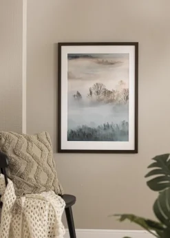 Ram Brown Wood 60x80 cm - Passepartout Vit 50x70 cm