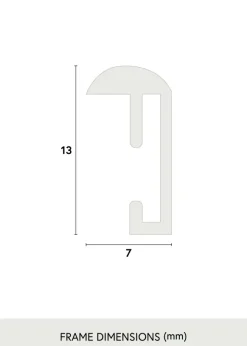 Ram Can-can Glas Svart 20x30 cm
