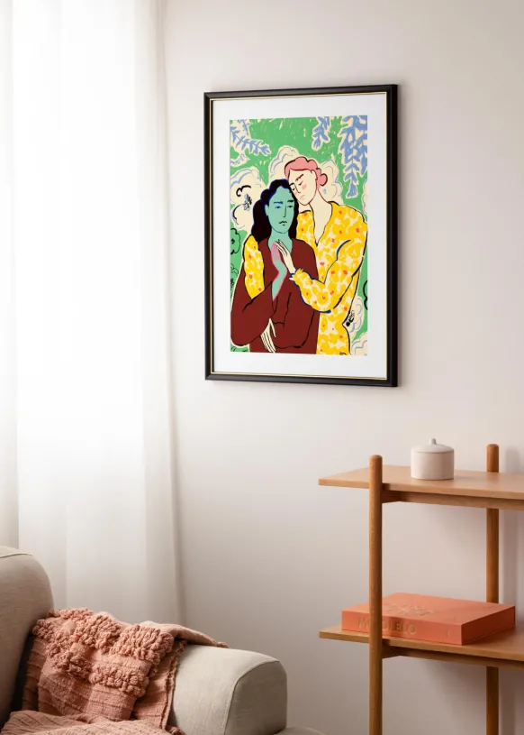 Ram Canterbury Svart 40x60 cm