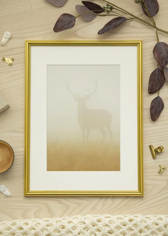 Ram Classic Glas Guld 18x18 cm