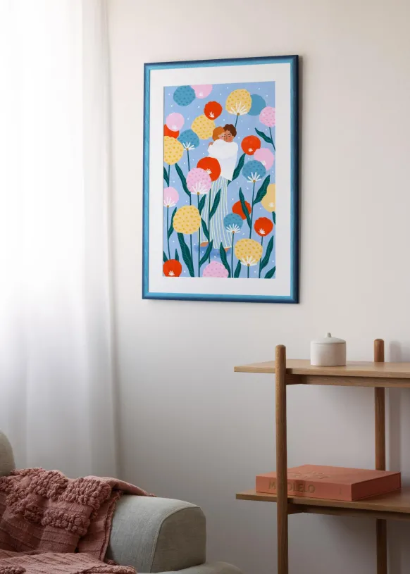 Ram Cornwall Mörkblå 40x60 cm