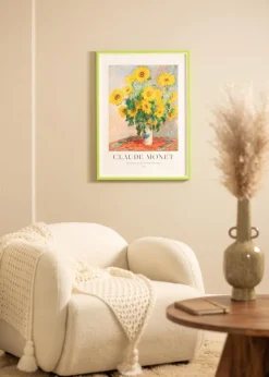Ram Diana Ljusgrön 50x60 cm - Passepartout Vit 40x50 cm