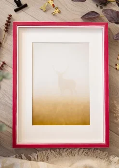 Ram Diana Röd 50x70 cm - Passepartout Vit 40x61 cm